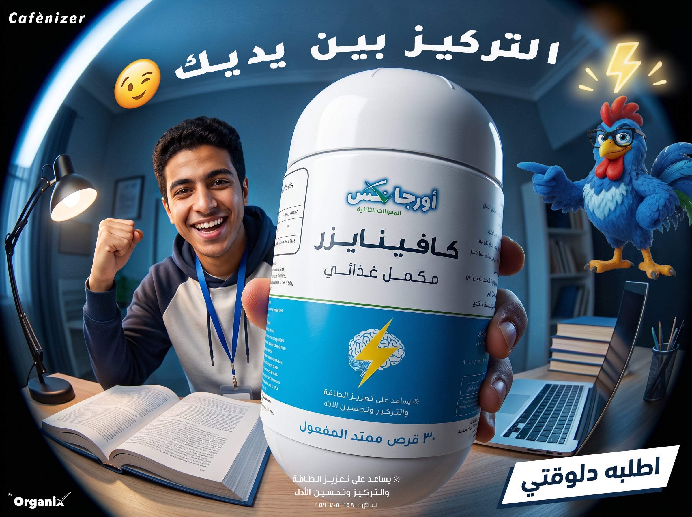كافينايزر-cafenizer-أقراص-كافيين-ممتد-المفعول-30-قرص